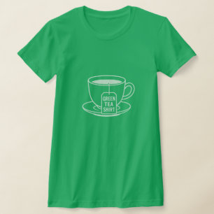 Camisa de chá verde - Camisa-T para amantes de chá