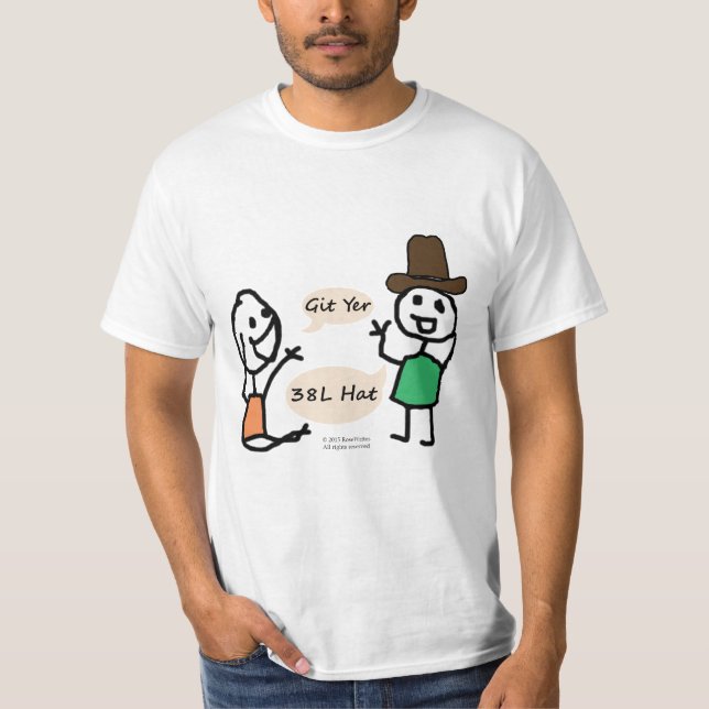 Camisa de chapéu de cowboy 38L por RoseWrites (Frente)