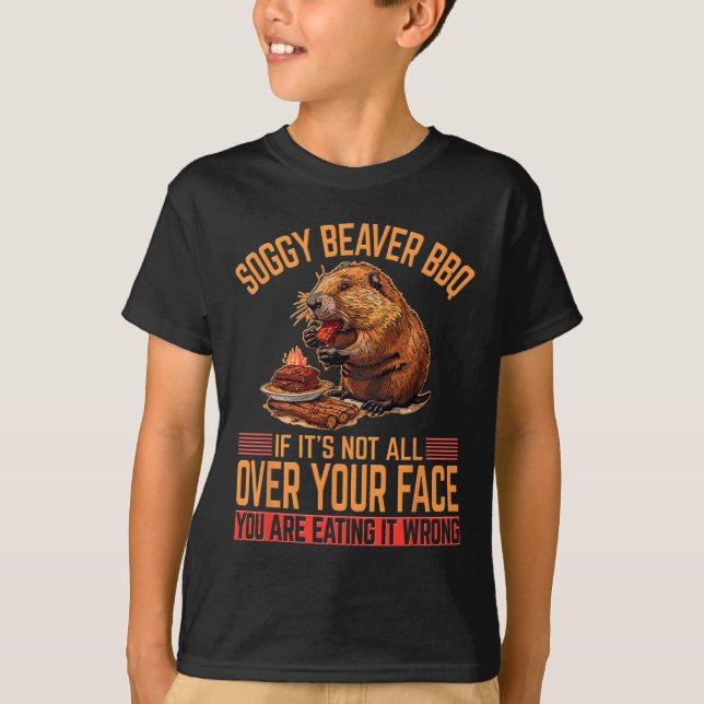 Camisa de Churrasco do castor Soggy 2 (Frente)