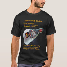 Camisa de ciência falsa - design de espaçonave