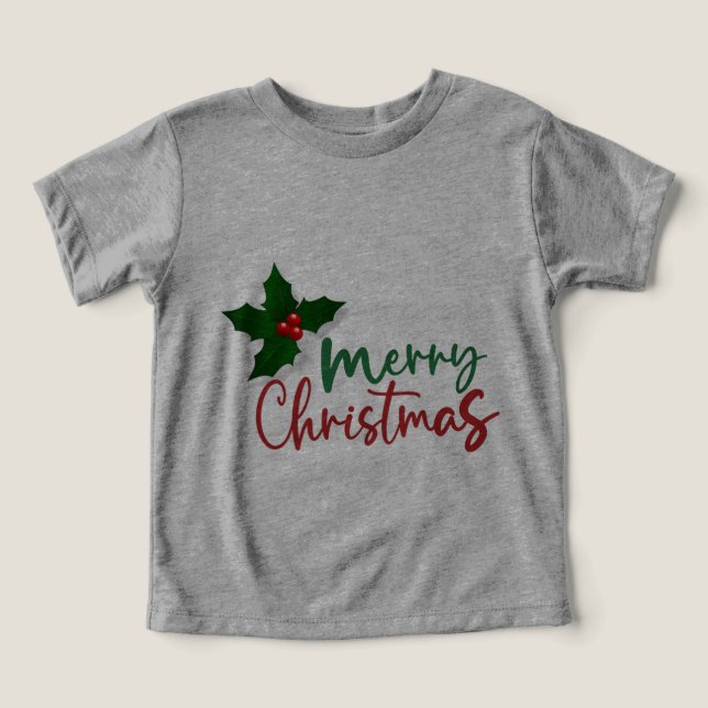 Camisa de Cinza das Crianças de Natal (Design frontal)