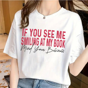 Camisa de Citação Engraçada para Amantes de Livros