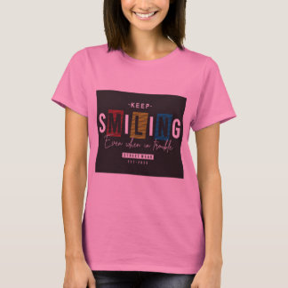 Camisa de citação motivacional para garotas