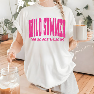 Camisa de Clima Selvagem de Verão, Camiseta de Via