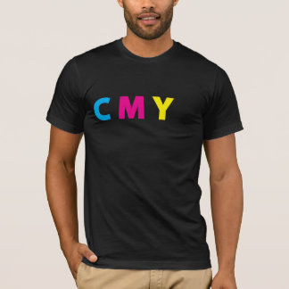 Camisa de CMYK - texto preto engraçado