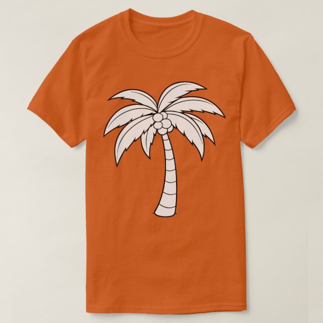 Camisa de coco TShirt 4 (Frente do Design)