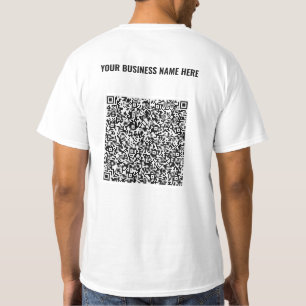 Camisa de código QR personalizada com o nome da su