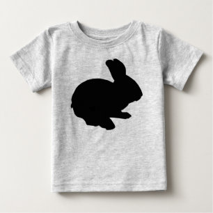 Camisa de coelho da Páscoa de Silhout Preto