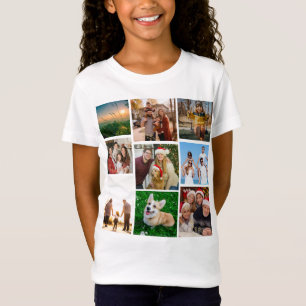 Camisa de Colagem de Fotos Personalizada, 9 Fotos