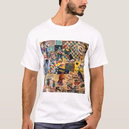 Camisa de colagem retrorativa divertida