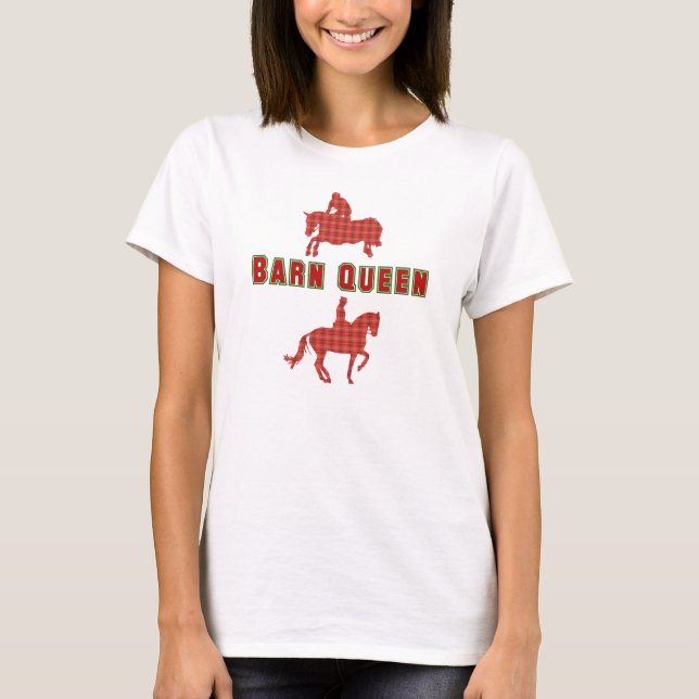 Camisa de Coleta de Xadrezes da Rainha Barn (Frente)