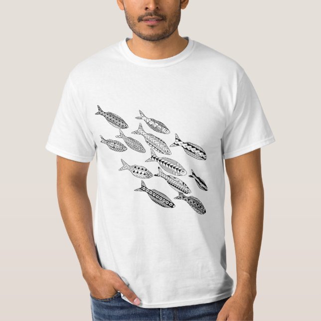 Camisa de Coloração de Peixes Adultos (Frente)