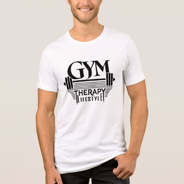 Camisa De Combinação Tripla Do Estilo De Vida GYM (Frente)
