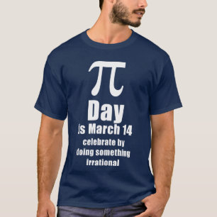 Camisa de comemoração do Pi Day, escuro