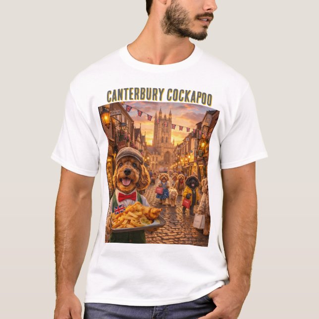 Camisa de Comida de Cockapoo Presente de Canterbur (Frente)