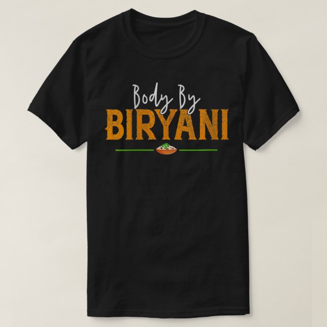 Camisa de comida indiana Desi Biryani Masala Gif (Frente do Design)