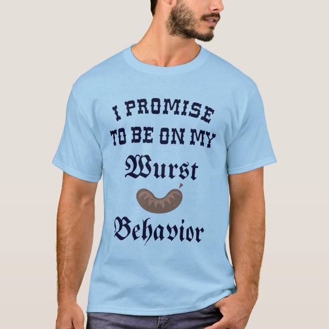 Camisa de Comportamento de Wurst Oktoberfest (Frente)