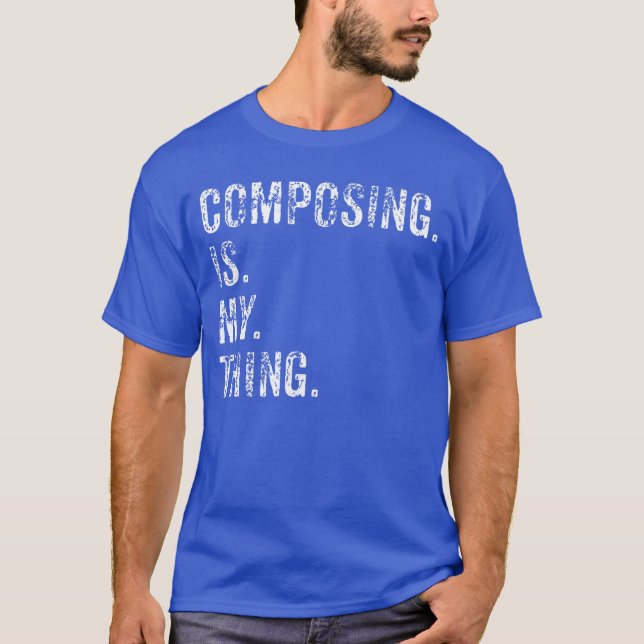 Camisa de Compositor Presente de Compositor de Mús (Frente)