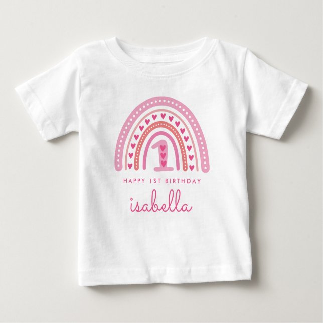 Camisa de Conjunto de Roupa de Aniversário de 1 An (Frente)