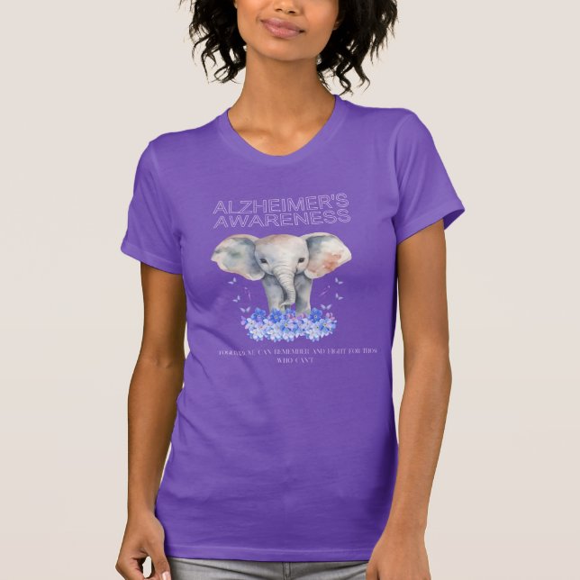 Camisa de consciência de Alzheimer (Frente)