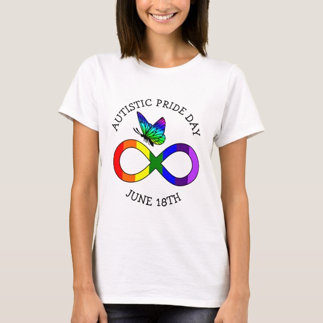 Camisa de Consciência do Orgulho Autista 18 de jun (Frente)