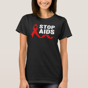Camisa de Consciência HIVAIDS - Parar Camisa de Ai