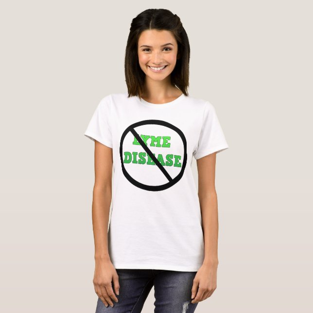 Camisa de Conscientização Contra a Doença de Lyme (Frente Completa)