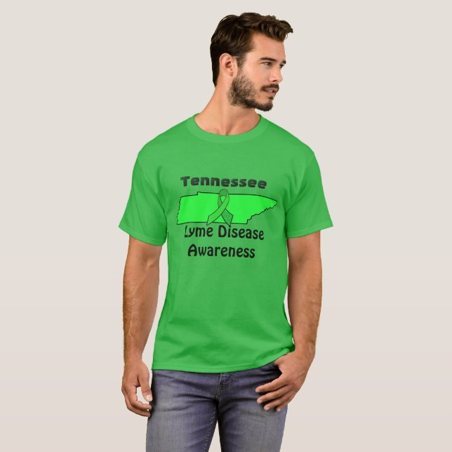 Camisa de Conscientização da Doença de Lyme do Ten (Frente Completa)