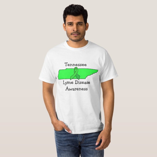 Camisa de Conscientização da Doença de Lyme do Ten (Frente Completa)