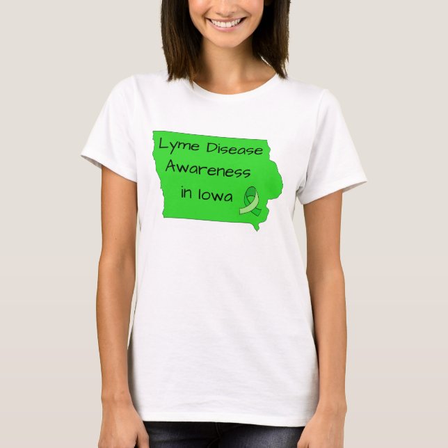 Camisa de Conscientização da Doença de Lyme em Iow (Frente)