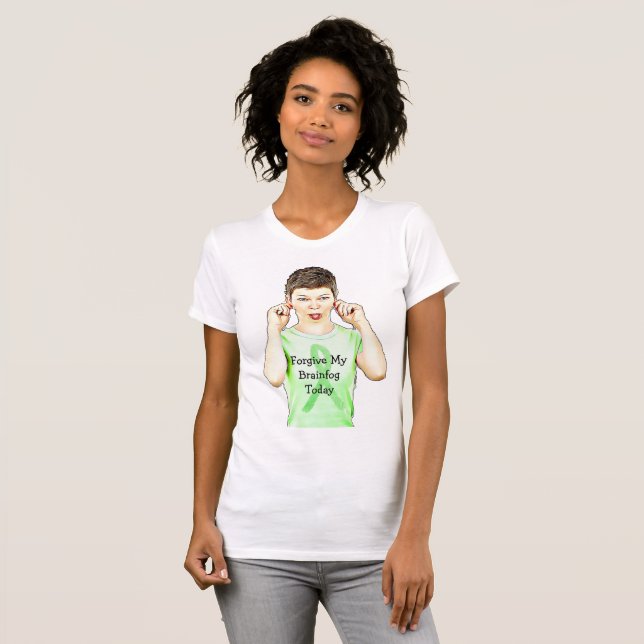 Camisa de Conscientização da Doença de Lyme Névoa  (Frente Completa)