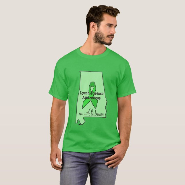 Camisa de Conscientização da Doença de Lyme no Ala (Frente Completa)