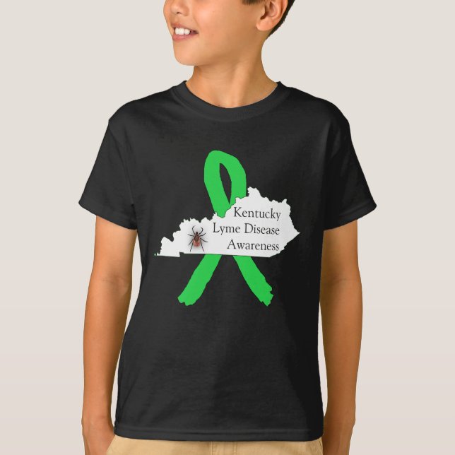Camisa de Conscientização da Doença de Lyme para K (Frente)