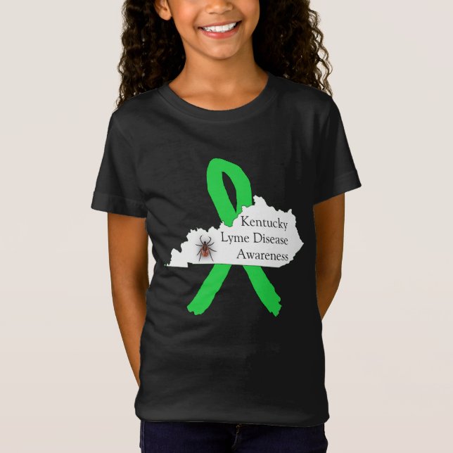 Camisa de Conscientização da Doença de Lyme para K (Frente)