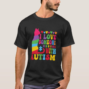 Camisa de Conscientização do Autismo Eu Amo Alguém