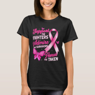Camisa de Conscientização do Câncer de Mama Apoie 