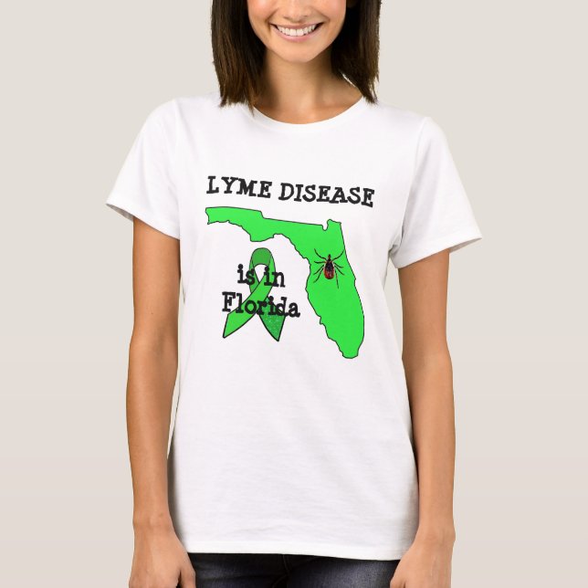 Camisa de Conscientização sobre Doença de Lyme em  (Frente)