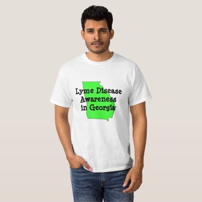 Camisa de Conscientização sobre Doença de Lyme na  (Frente Completa)