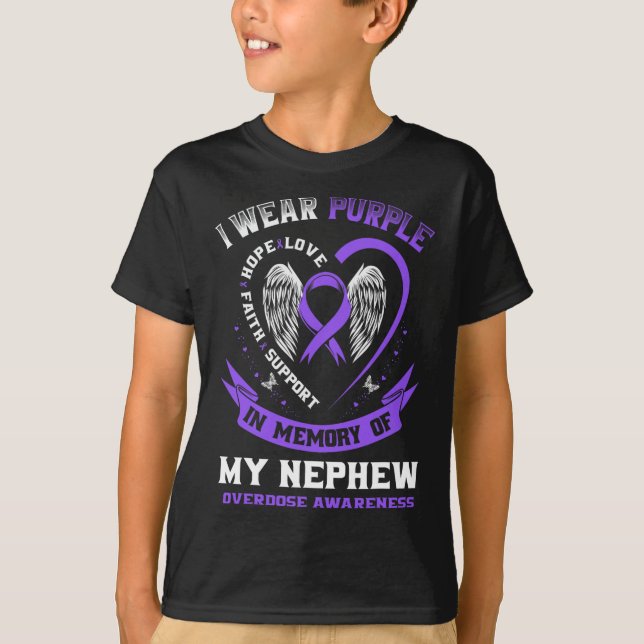 Camisa de Conscientização sobre Overdose em Memóri (Frente)