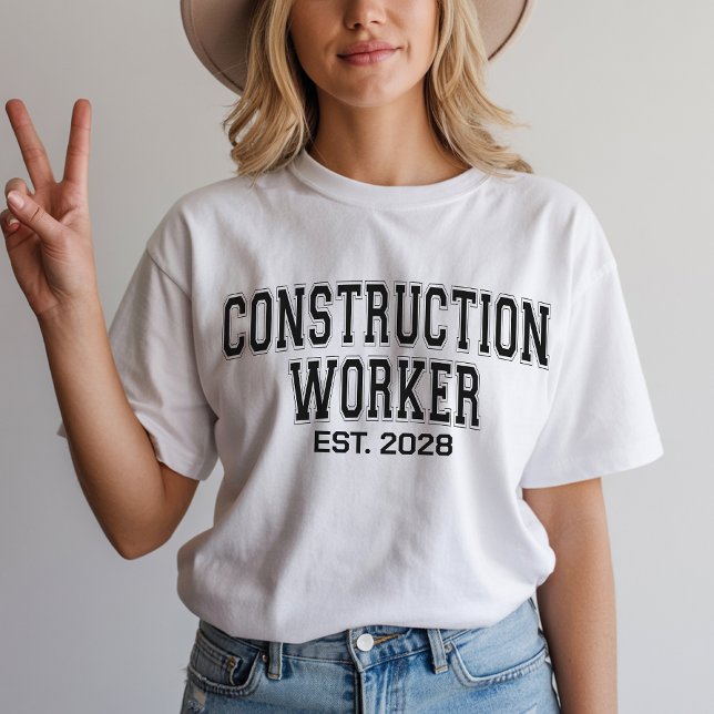 Camisa de Construtor Personalizada, Presente de Co (construction worker shirt, construction worker sweatshirt, personalized construction gift,)