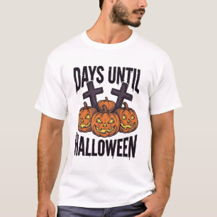 Camisa de Contagem Regressiva de Halloween Design 