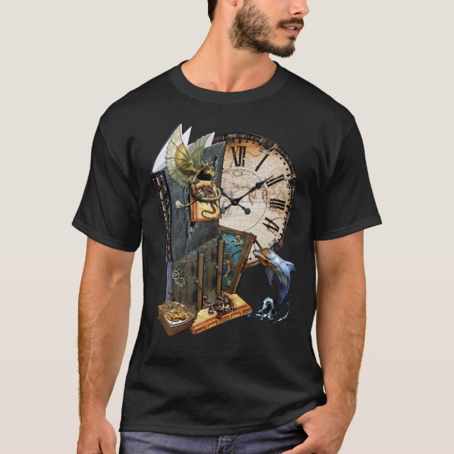 Camisa de contar histórias em Steampunk design (Frente)
