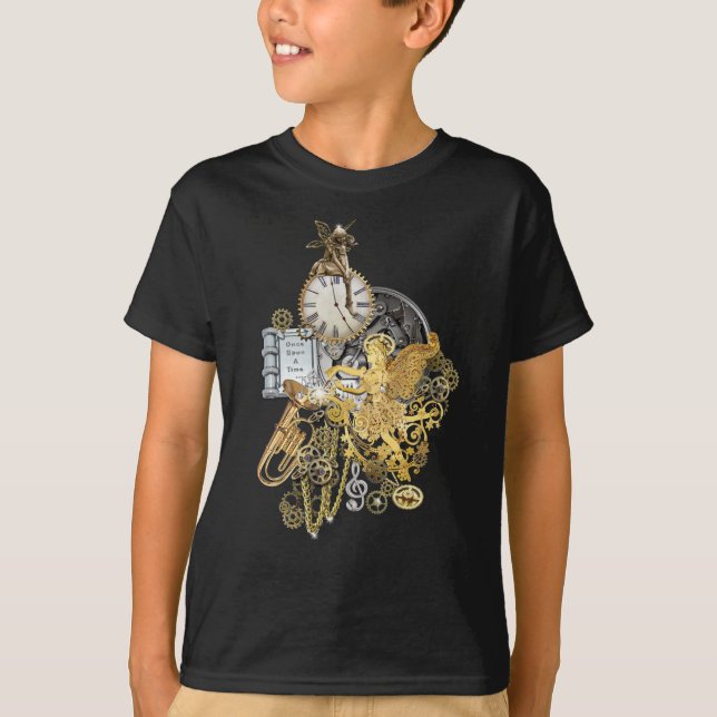 Camisa de contar histórias em Steampunk design (Frente)
