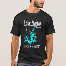 Camisa de Coordenadas Náuticas do Lago Martin Alab