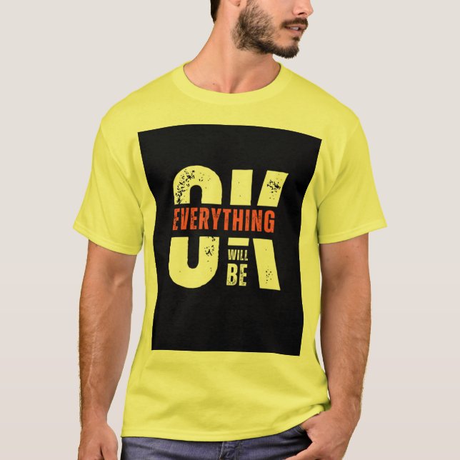 camisa de cor única masculina (Frente)