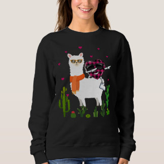 Camisa de coração dançante de lhama montada em xad