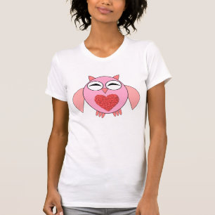 Camisa De Coração De Amor Rosa