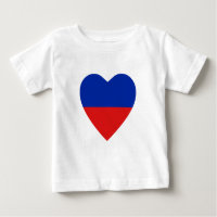 Camisa de Coração do Sinalizador do Haiti
