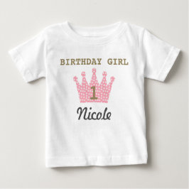 Camisa de Coroa de Aniversário Personalizada