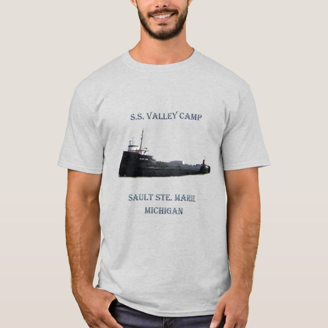 camisa de corte do ss Valley Camp (Frente)